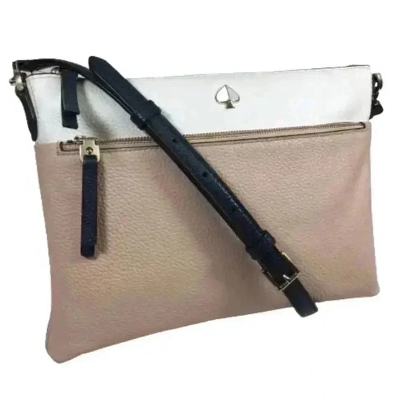 kate spade New York Polly Medium Bi-Colored Womens Purse Crossbody Bag - Picture 1 of 7